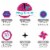 Big Dot of Happiness Tumble, Flip & Twirl Gymnastics Birthday Decor Kit Cake Topper Set 11 Pc Perspective: left