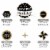 Big Dot of Happiness Adult Happy Birthday Gold - Party Cake Decor Kit - Cake Topper Set 11 Pc Perspective: left