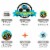 Big Dot of Happiness Smash & Crash - Monster Truck Birthday Decor Kit - Cake Topper Set 11 Pc Perspective: left