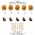 Big Dot of Happiness Jack-O'-Lantern Halloween Party - Centerpiece Stick Table Toppers 15 Ct Perspective: left