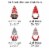 Big Dot of Happiness Christmas Gnomes - Holiday Party Decor - Clothespin Garland Banner 44 Pc Perspective: left