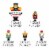 Big Dot of Happiness Christmas Nutcracker - Outdoor Lawn Decor Holiday Party Yard Signs 8 Ct Perspective: left