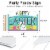 Big Dot of Happiness Hippity Hoppity Easter Bunny Party Yard Sign Lawn Decor Party Yardy Sign Perspective: left