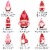 Big Dot of Happiness Valentine Gnomes - Outdoor Lawn Decor - Valentine’s Day Yard Signs 8 Ct Perspective: left
