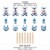 Big Dot of Happiness Ahoy It's a Boy - Nautical Baby Shower Centerpiece - Table Toppers 15 Ct Perspective: left