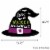 Big Dot of Happiness Happy Halloween - Hanging Witch Party Outdoor Front Door Decor 1 Pc Sign Perspective: left