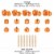 Big Dot of Happiness Fall Pumpkin - Halloween or Thanksgiving Centerpiece Table Toppers 15 Ct Perspective: left