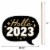 Big Dot of Happiness Hello New Year - 2023 NYE Party Photo Booth Props Kit - 20 Count Perspective: left
