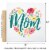 Big Dot of Happiness Colorful Floral Happy Mother's Day - Canvas Throw Pillow Cover 16 x 16 Perspective: left