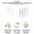 Big Dot of Happiness Boho Botanical Cupcake Toppers Greenery Party Clear Treat Picks Ct Perspective: left