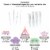 Big Dot of Happiness Pajama Slumber Party Toppers Girls Birthday Clear Treat Picks 24 Ct Perspective: left
