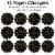 Big Dot of Happiness New Year’s Eve - Gold NYE Party Round Table Decor Paper Chargers 12 Ct Perspective: left