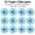 Big Dot of Happiness Taking Flight Airplane Baby Shower & Birthday Party Decor Chargers 12 Ct Perspective: left