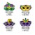 Big Dot of Happiness Colorful Mardi Gras Mask Decorations Masquerade Party Essentials 20 Ct Perspective: left