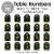 Big Dot of Happiness Colorful Mardi Gras Mask Masquerade Party 5 x 7  Table Numbers 1-20 Perspective: left