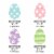 Big Dot of Happiness Spring Easter Bunny Egg Decorations Happy Easter Party Essentials 20 Ct Perspective: left