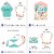 Big Dot of Happiness Colorful Floral Happy Mother's Day Cards Gift Box Open When Letters 8 Ct Perspective: left