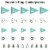 Big Dot of Happiness Medical School Grad Triangle Doctor Pennant Flag Centerpieces 20 Pc Perspective: left