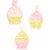 Happy 21st Birthday Yard Signs, Lawn Decorations in 3 Pink Designs (26 Pieces) Perspective: left