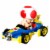 Mattel® Hot Wheels® Mario Kart™ Toad Mach 8 Toy Vehicle Perspective: left