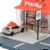 Matchbox Action Drivers Pizza Hut Pizza Run Playset Perspective: left