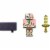 Minecraft Craft-A-Block Zombie Figure Authentic Pixelated Video-Game Character Perspective: left