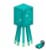Mattel Minecraft Craft A Block Glow Squid Figure Set Perspective: left