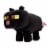 Mattel Minecraft Black Cat Plush Figure Perspective: left