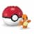 MEGA™ Pokemon™ Charmander Poke Ball Building Set Perspective: left