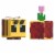 Mattel® Minecraft Flippin Figs™ Bee Flower Pot Action Figure Perspective: left