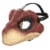 Mattel Jurassic World Rebirth Velociraptor Mask Perspective: left