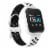 iTouch Air 3 Smartwatch: Silver Case with White Perforated Strap 40mm Perspective: left