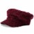 Collection 18 Quilted Corduroy Cabby Hat - Burgundy Perspective: left