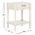 SAFAVIEH Filbert 1-Drawer Accent Table Distressed White Perspective: left