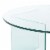 SAFAVIEH Bexon Tempered Glass Coffee Table Clear COF7301A-2/2 Perspective: left