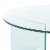SAFAVIEH Bexon Tempered Glass Coffee Table Clear COF7301A-2BX Perspective: left