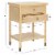 SAFAVIEH Ahab 2-Drawer 1 Shelf Accent Table Light Blonde / Gold Perspective: left