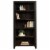 Pemberly Row Engineered Wood 5-Shelf Bookcase in Char Pine Perspective: left