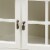 Bowery Hill Traditional White Finished Wood and Glass 2-Door Kitchen Cabinet Perspective: left