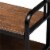 Bowery Hill Distressed Wood and Black Metal Finished Entryway Hall Tree Perspective: left