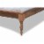 Bowery Hill Traditional Full Size Ash Brown Finished Wood Bed Frame Perspective: left
