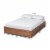 Bowery Hill Full Size Walnut 3-Drawer Storage Bed Frame Perspective: left