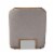 Bowery Hill Fabric and White Washed Oak Wood Accent Chair in Gray-Beige Perspective: left