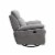Home Square 2 Piece Glider and Swivel Power Recliner Set in Light Gray Perspective: left