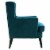Home Square 2 Piece Tufted Velvet Accent Chair Set in French Teal Blue Perspective: left