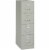 Home Square 4 Drawer Metal Vertical Filing Cabinet Set in Light Gray (Set of 2) Perspective: left