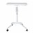 Pemberly Row 28  Height Adjustable Stand Up Laptop Table in White Perspective: left