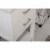 Maklaine 20  Single Sink Vanity in White Perspective: left