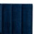 Bowery Hill Queen Size Navy Blue Velvet Panel Bed with Headboard Perspective: left