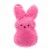 Easter Holiday Home Pink Plush Peeps Perspective: left